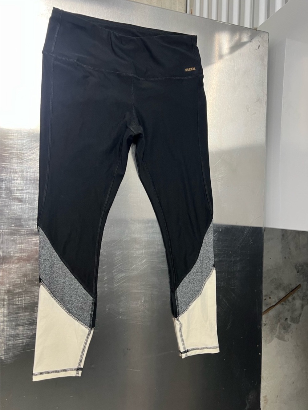 RBX Color Block Athletic Leggings Size Medium